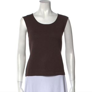 St. John Brown Tank Top